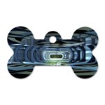 Spaceship Interior Stage Design Dog Tag Bone (Two Sides)