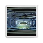 Spaceship Interior Stage Design Memory Card Reader (Square)