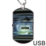 Spaceship Interior Stage Design Dog Tag USB Flash (One Side)