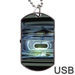 Spaceship Interior Stage Design Dog Tag USB Flash (Two Sides)