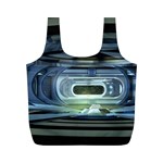 Spaceship Interior Stage Design Full Print Recycle Bag (M)