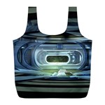 Spaceship Interior Stage Design Full Print Recycle Bag (L) Front