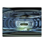 Spaceship Interior Stage Design Double Sided Flano Blanket (Mini) 