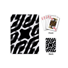 Giant Bold Dark Geometric Print Playing Cards (mini) by dflcprintsclothing