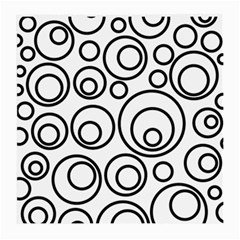 Abstract Black On White Circles Design Medium Glasses Cloth by LoolyElzayat