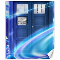 Tardis Space Canvas 8  X 10  by Sudhe