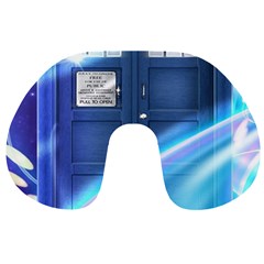 Tardis Space Travel Neck Pillows by Sudhe