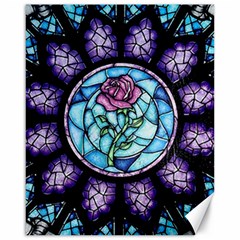Cathedral Rosette Stained Glass Beauty And The Beast Canvas 16  X 20  by Sudhe