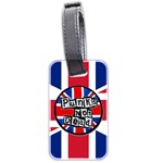 Punk Not Dead Music Rock Uk United Kingdom Flag Luggage Tags (Two Sides) Front