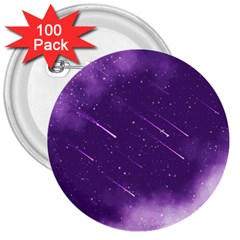 Meteors 3  Buttons (100 Pack)  by bunart