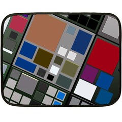 Abstract Composition Double Sided Fleece Blanket (mini)  by Sudhe