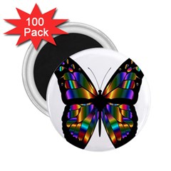 Abstract Animal Art Butterfly 2 25  Magnets (100 Pack)  by Sudhe