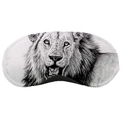 Lion Wildlife Art And Illustration Pencil Sleeping Masks by Sudhe