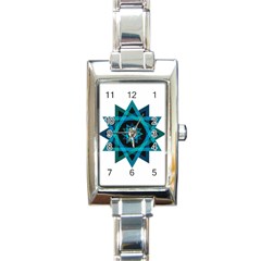 Transparent Triangles Rectangle Italian Charm Watch by Sudhe