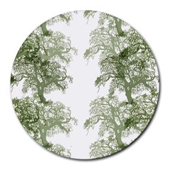 Trees Tile Horizonal Round Mousepads by Sudhe