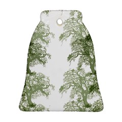 Trees Tile Horizonal Bell Ornament (two Sides) by Sudhe