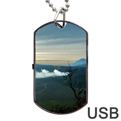 Bromo Caldera De Tenegger  Indonesia Dog Tag Usb Flash (one Side) by Sudhe