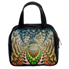 Abstract Fractal Magical Classic Handbag (two Sides) by Sudhe