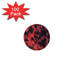 Orange Etched Background 1  Mini Buttons (100 Pack) 