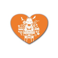 Taiwan Changhua Wikiproject Rubber Coaster (heart)  by Sudhe