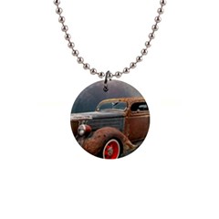 Auto Old Car Automotive Retro 1  Button Necklace by Sudhe