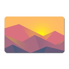 Image Sunset Landscape Graphics Magnet (rectangular) by Sudhe