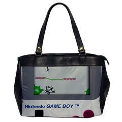 Game Boy White Oversize Office Handbag by Sudhe