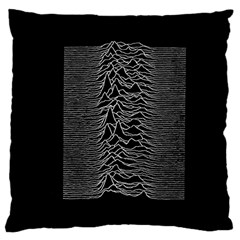 Grayscale Joy Division Graph Unknown Pleasures Large Cushion Case (one Side)