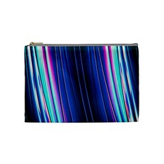 Abstract Fractal Pattern Lines Cosmetic Bag (medium)