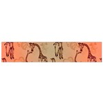 Cute Giraffe Pattern Small Flano Scarf