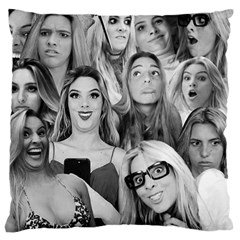 Lele Pons - Funny Faces Large Flano Cushion Case (one Side) by Valentinaart