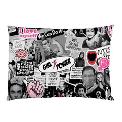 Feminism Collage  Pillow Case by Valentinaart