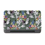 Vintage flowers and birds pattern Memory Card Reader with CF