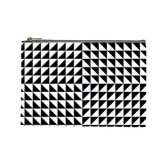 Optical Illusion Illusion Black Cosmetic Bag (large) by Pakrebo