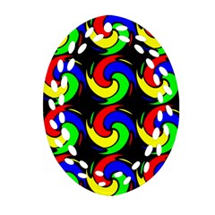 Swirls Pattern Seamless Wallpaper Oval Filigree Ornament (two Sides) by Pakrebo