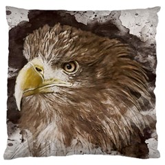 Sea Eagle Raptor Nature Predator Large Cushion Case (two Sides) by Pakrebo