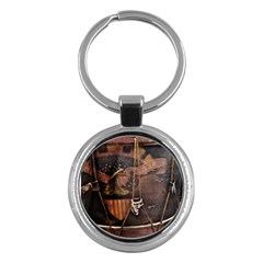 Grand Army Of The Republic Drum Key Chains (round)  by Riverwoman