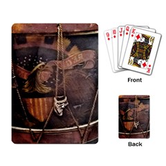 Grand Army Of The Republic Drum Playing Cards Single Design by Riverwoman