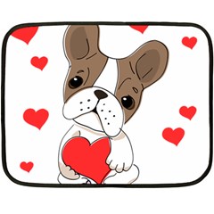 Animation Dog Cute Animate Comic Fleece Blanket (mini) by Sudhe