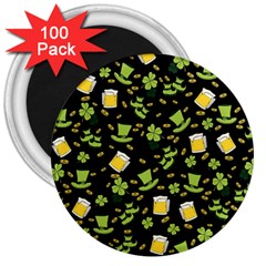 St Patricks Day Pattern 3  Magnets (100 Pack) by Valentinaart
