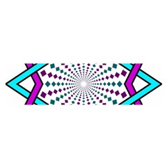 Star Illusion Form Shape Mandala Satin Scarf (oblong) by Alisyart