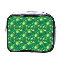 Leaf Clover Star Glitter Seamless Mini Toiletries Bag (one Side) by Pakrebo