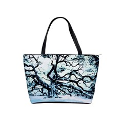 Tree Winter Blue Snow Cold Scene Classic Shoulder Handbag by Pakrebo