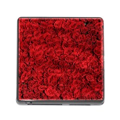 Rose Roses Flowers Red Valentine Memory Card Reader (square 5 Slot) by Pakrebo