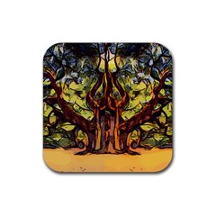 Tree Monster Maestro Landscape Rubber Coaster (square)  by Pakrebo