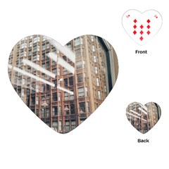 Chicago L Morning Commute Playing Cards (heart) by Riverwoman