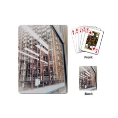 Chicago L Morning Commute Playing Cards (mini) by Riverwoman