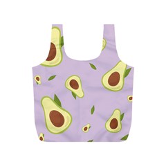Avocado Green With Pastel Violet Background2 Avocado Pastel Light Violet Full Print Recycle Bag (s) by genx