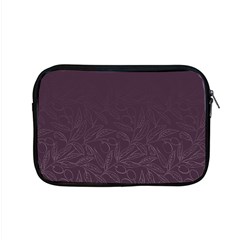 Organic Olive Leaves Pattern Hand Drawn Purple Red Wine Apple Macbook Pro 15  Zipper Case by genx