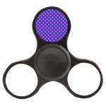 Turquoise Stars Pattern On Purple Finger Spinner